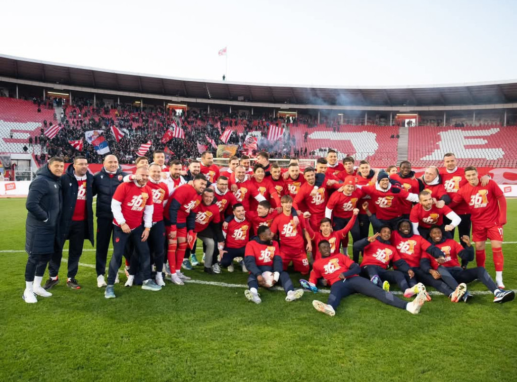 Fudbaleri Zvezde "za 11 minuta" pobedili OFK Beograd i overili osmu uzastopnu titulu