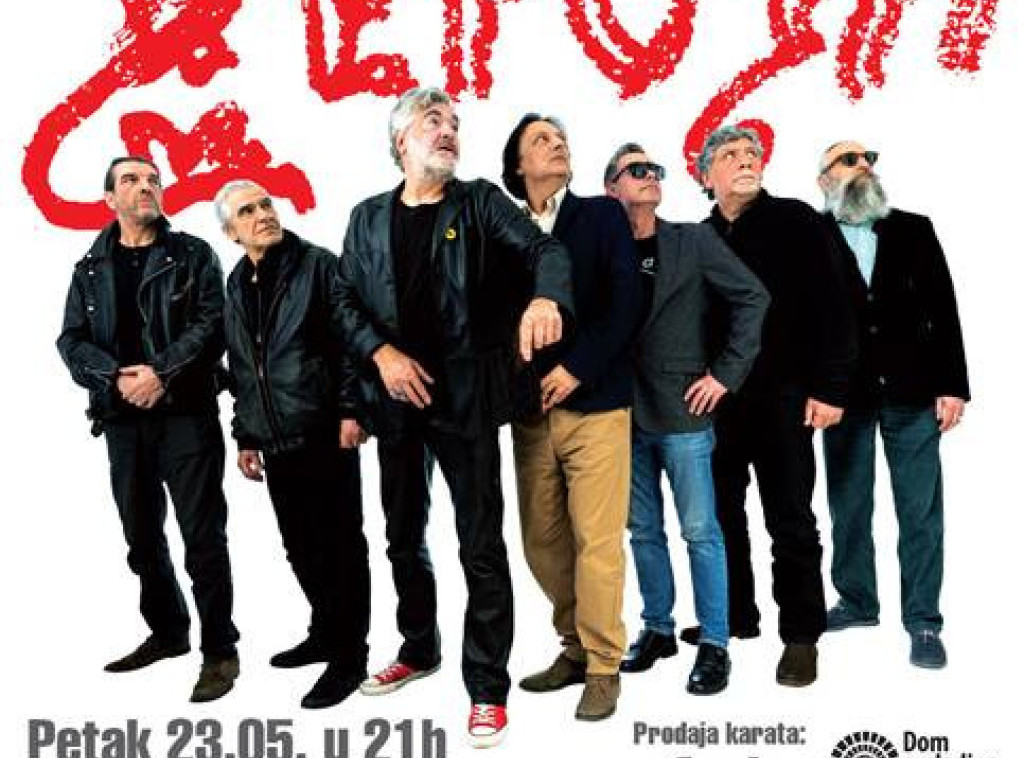 Sastav "Heroji" slavi 40 godina koncertom 23. maja u Domu omladine Beograda