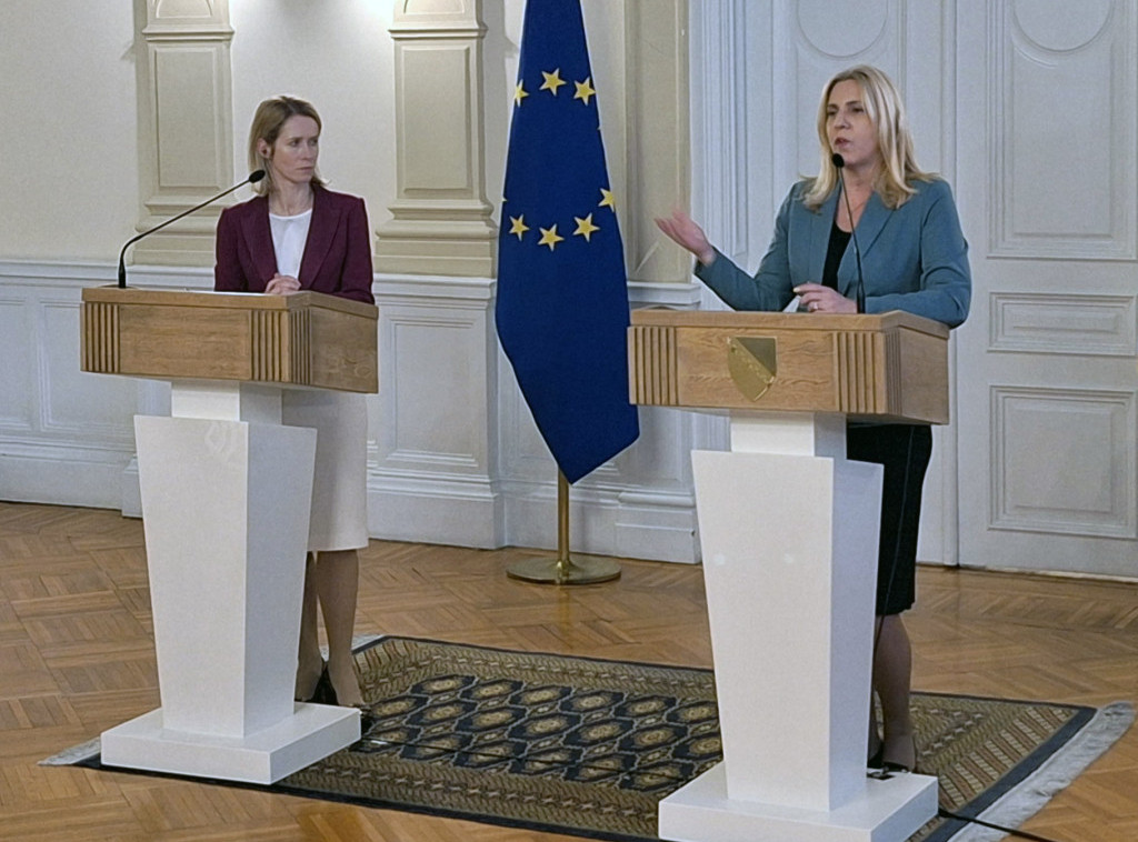 Željka Cvijanović sa Kajom Kalas: Zakone mogu da donose samo domaće institucije