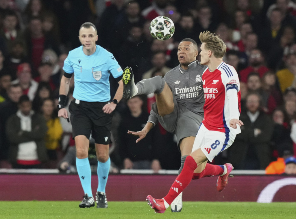 Arsenal ubedljiv protiv Reala,  Rajs junak iz "slobodnjaka", pobeda Intera u Minhenu