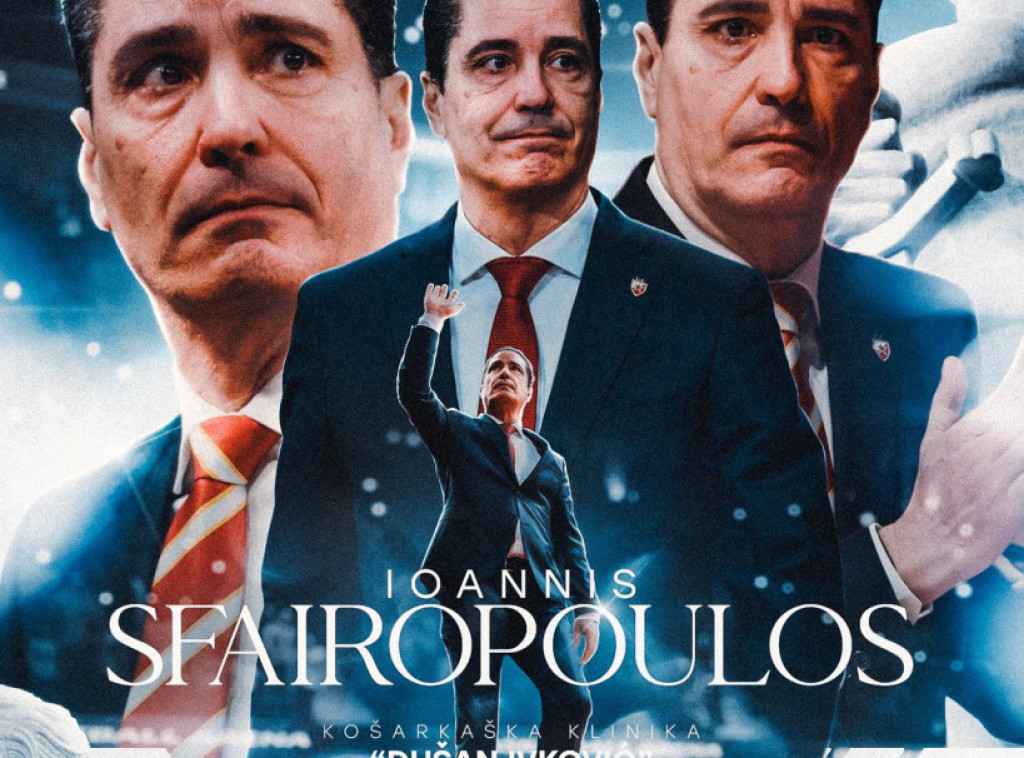 Trener košarkaša Crvene zvezde Janis Sferopulos predavač na "Klinici Dušan Ivković"