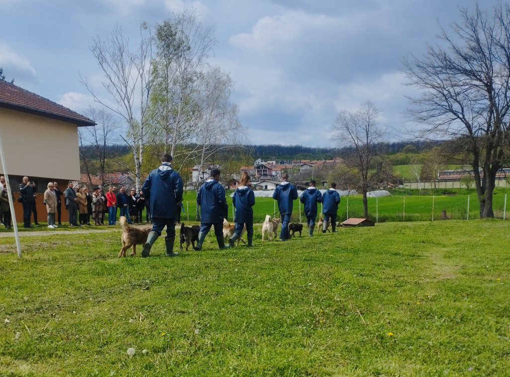 Štićenici Doma u Kruševcu pokaznom vežbom završili obuku rada sa psima