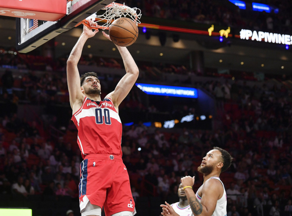 Košarkaši Vašingtona pobedili u Majamiju, rekord karijere Tristana Vukčevića