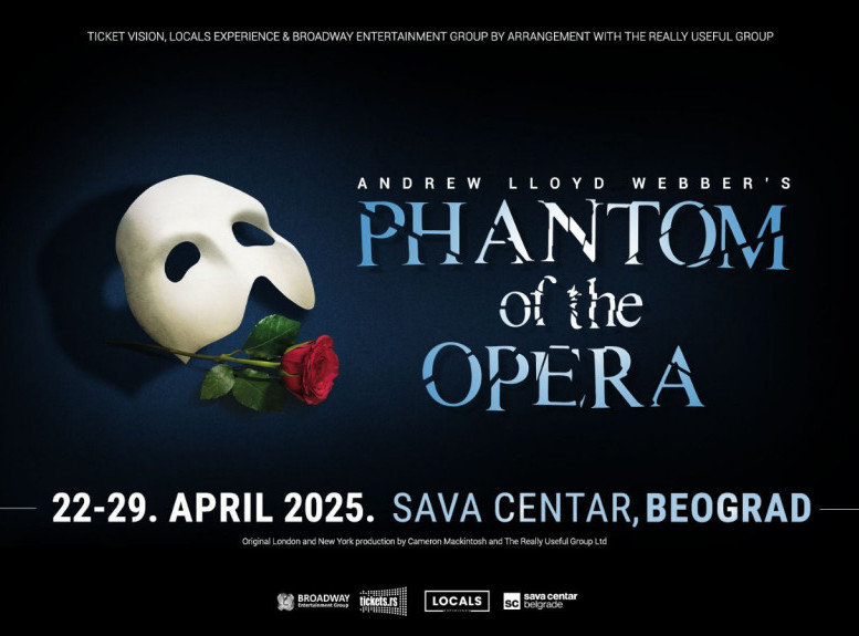 Dodatno izvođenje mjuzikla "Fantom iz opere" 30. aprila u Sava centru