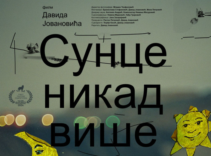 Film "Sunce nikad više" od 8. do 15. septembra u bioskopu u Trsteniku