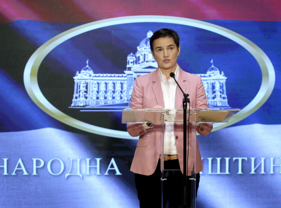 Brnabić: Predsednik Vučić obratiće se danas građanima, glavna tema zvučni top