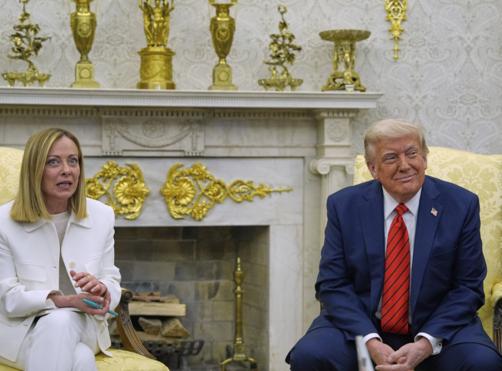 Meloni i Tramp nastaviće da rade zajedno na suočavanju sa globalnim izazovima