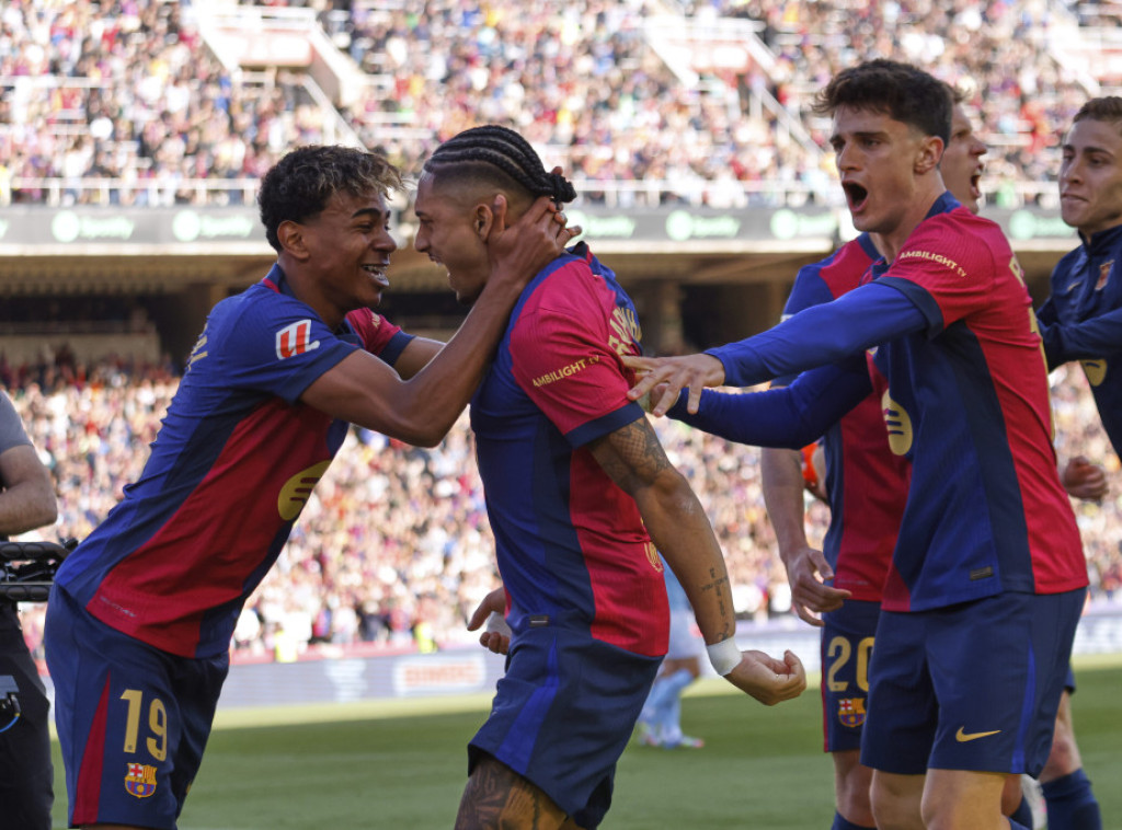 Fudbaleri Barselone pobedili Seltu 4:3 iako su gubili sa dva gola razlike