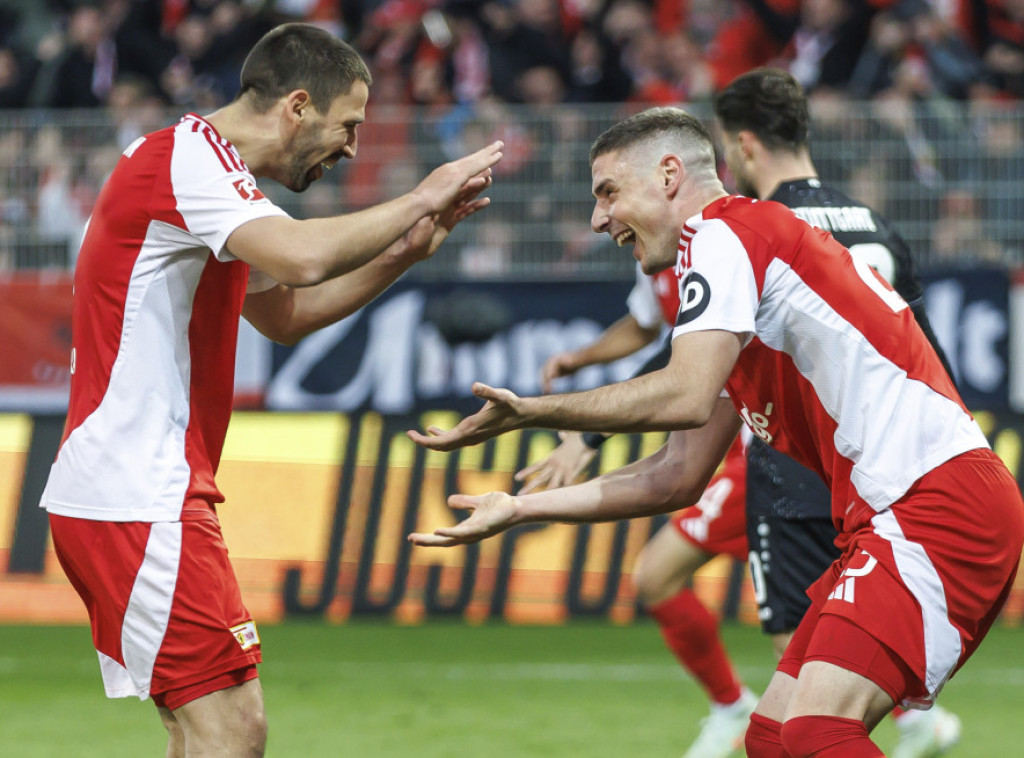 Srpski fudbaler Andrej Ilić dvostruki strelac za Union Berlin u spektakularnom remiju