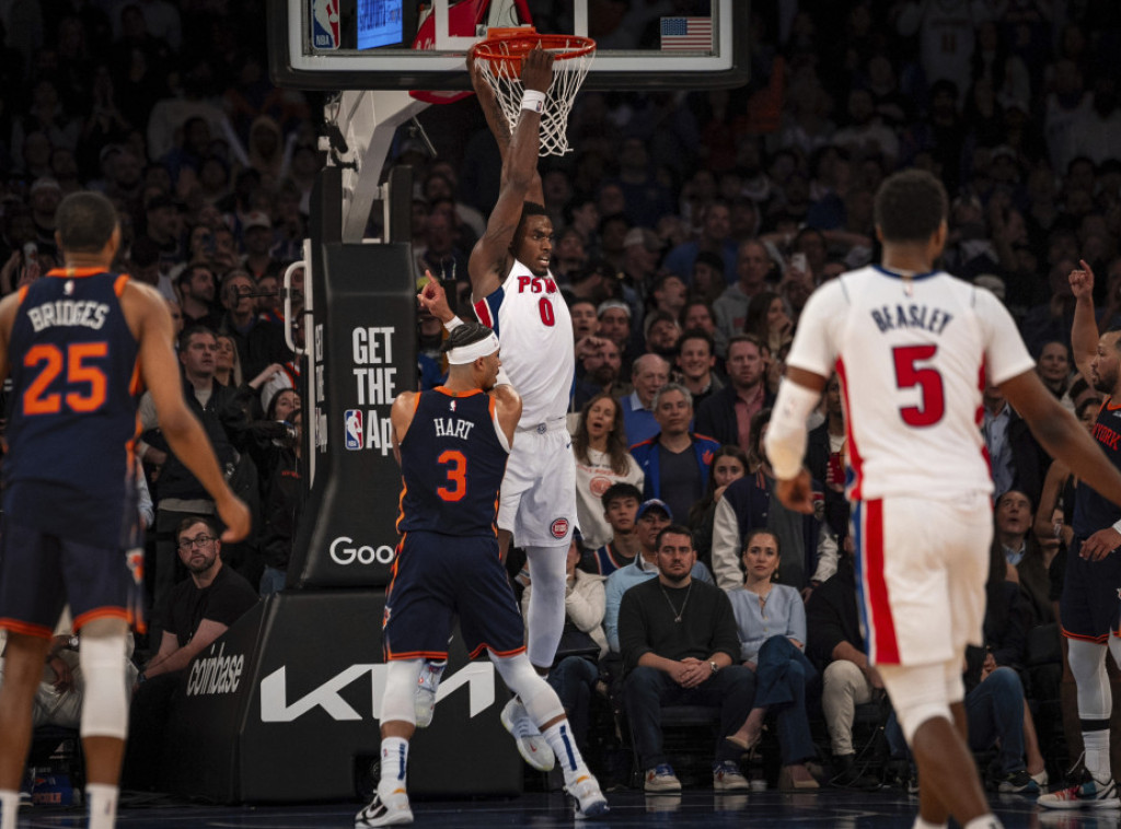 Košarkaši Detroita savladali Njujork u plej-ofu NBA lige