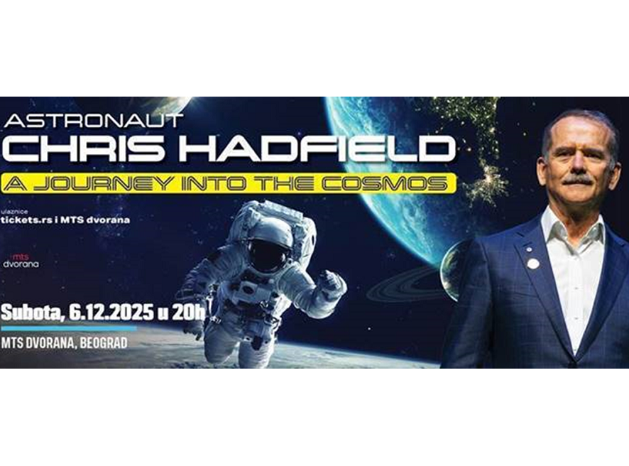 Astronaut Kris Hedfild 6. decembra u Beogradu
