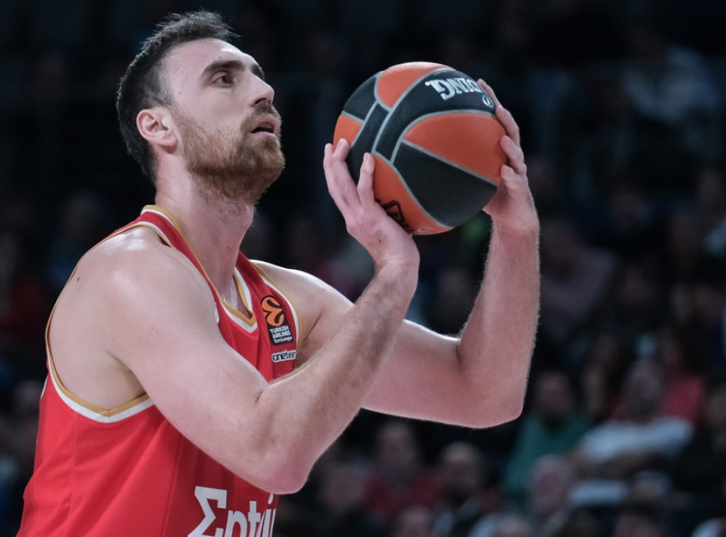 Košarkaš Olimpijakosa Nikola Milutinov MVP prvih mečeva četvrtfinala Evrolige