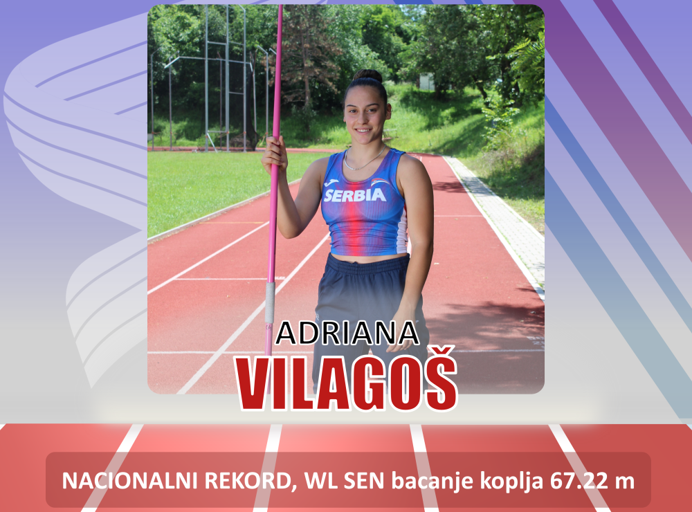Adriana Vilagoš u Splitu oborila nacionalni rekord i postavila najbolji rezultat na svetu u bacanju koplja