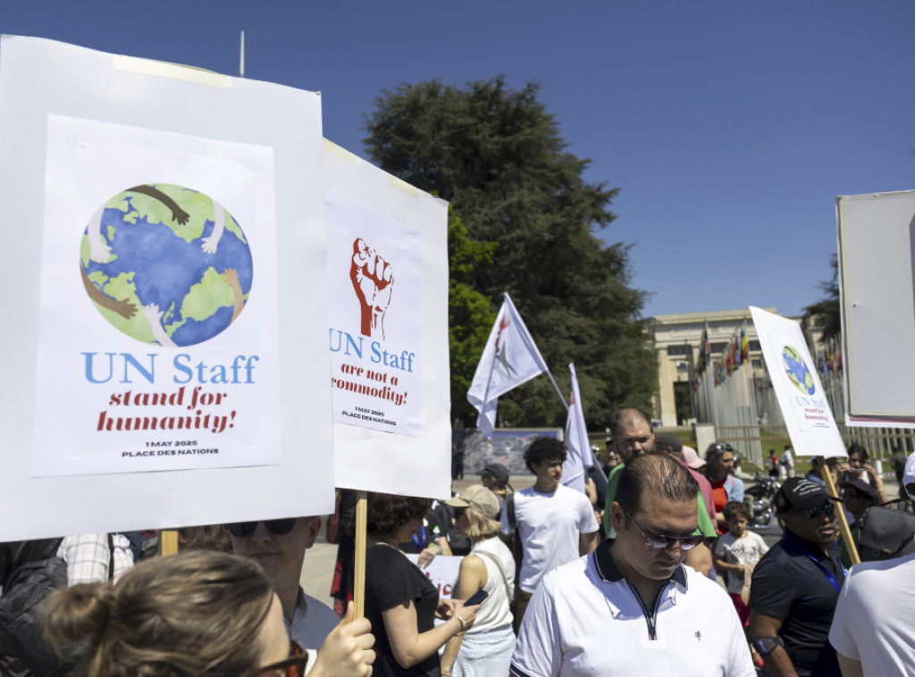 Ženeva: Stotine zaposlenih u UN protestovale zbog smanjenja broja osoblja