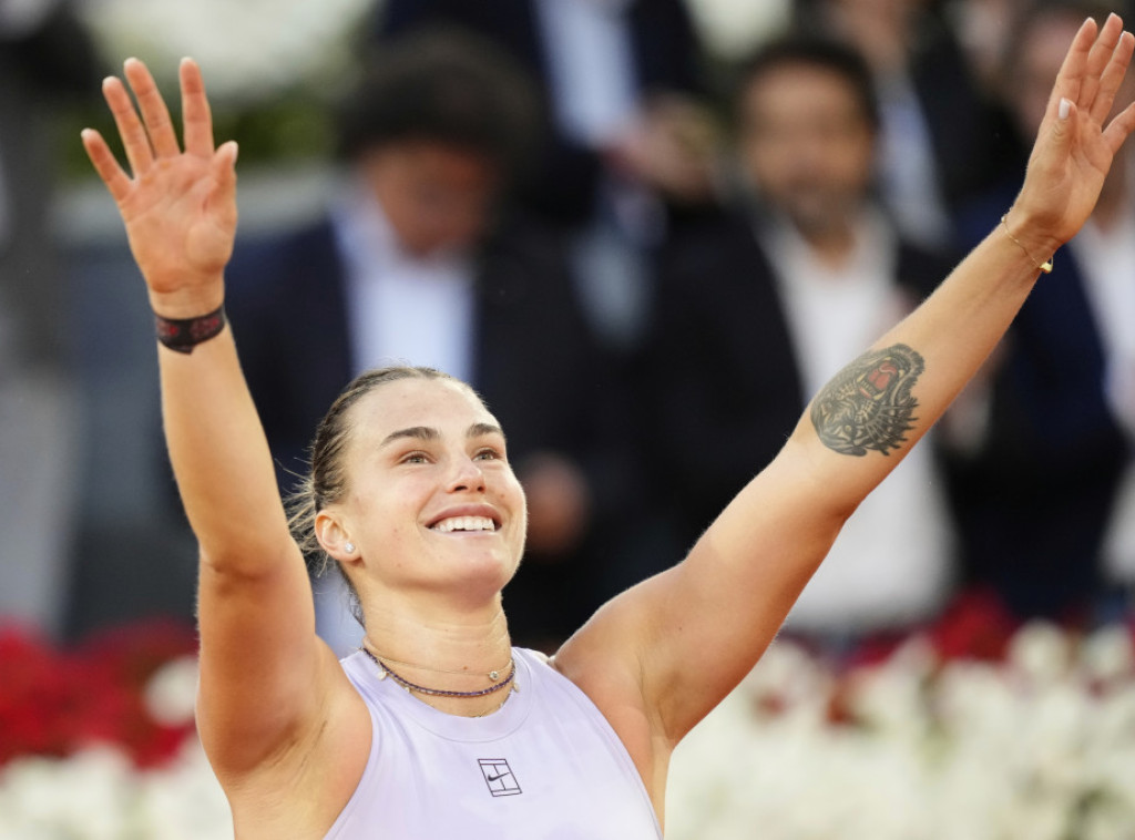 Beloruska teniserka Arina Sabalenka osvojila masters u Madridu