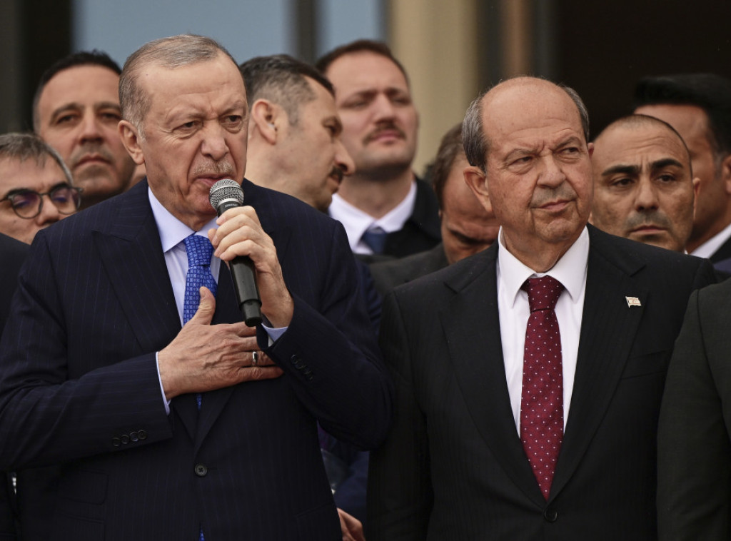 Erdogan: Potvrđujem nepokolebljivu podršku Turske kiparskim Turcima