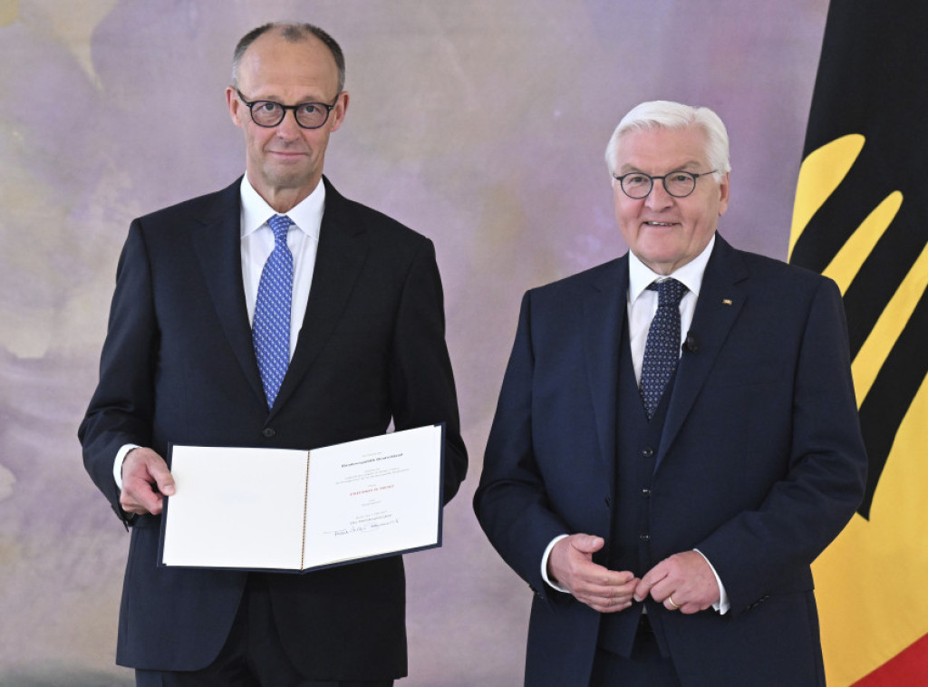 Štajnmajer i zvačnino imenovao Merca za novog nemačkog kancelara