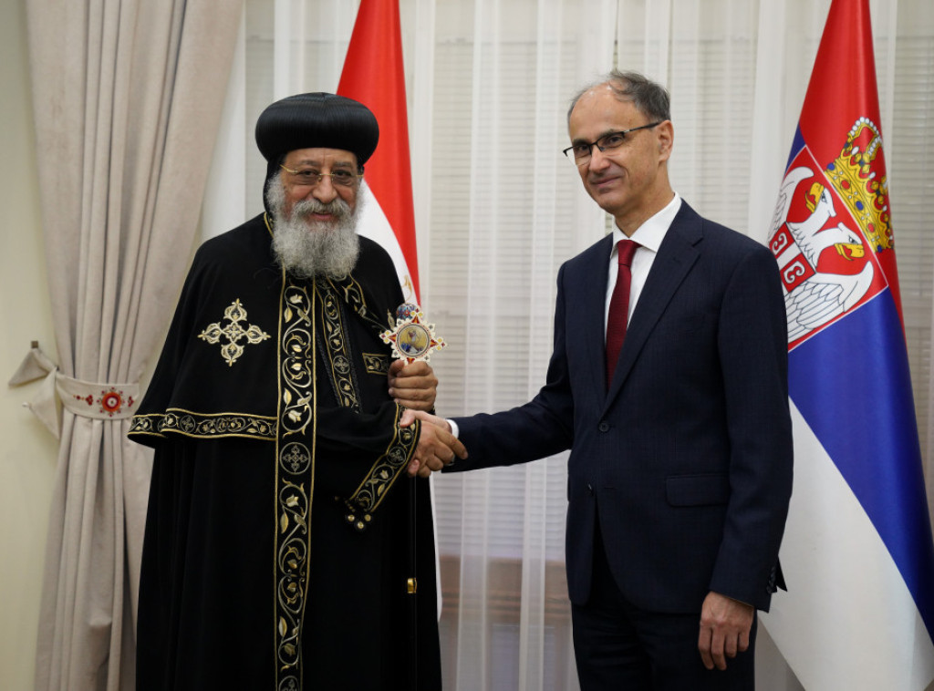 Macut receives leader of Coptic Orthodox Church
