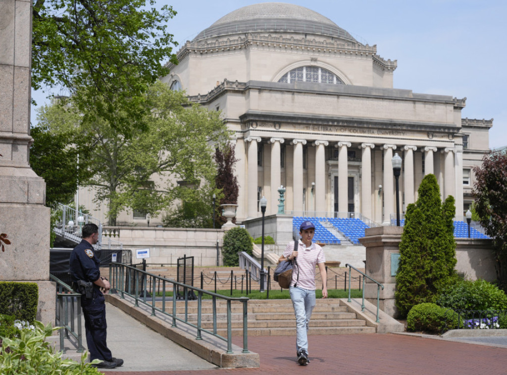 Najmanje dvoje povređeno u protestu na Kolumbija univerzitetu, uhapšeno 76 osoba