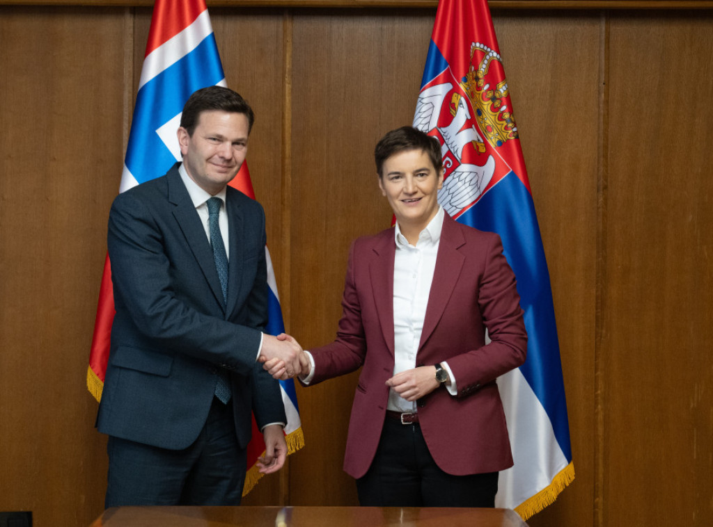 Brnabic receives Norwegian MFA's Western Balkans envoy