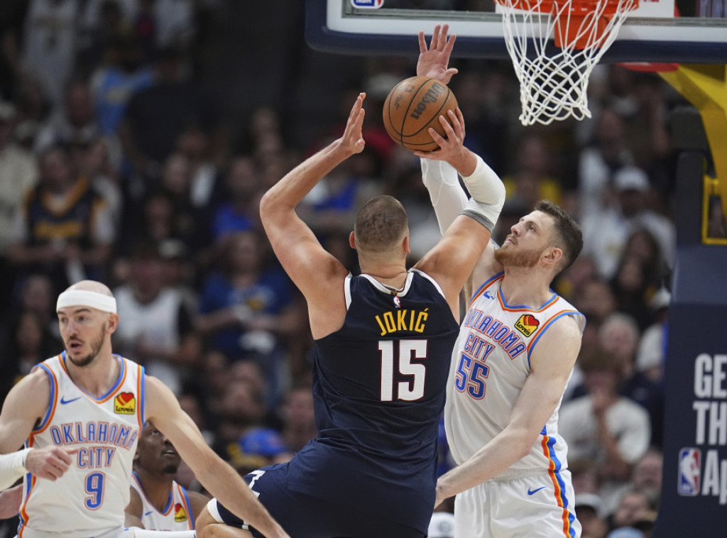 Poraz košarkaša Denvera, Oklahoma izjednačila na 2:2 u polufinalu Zapada