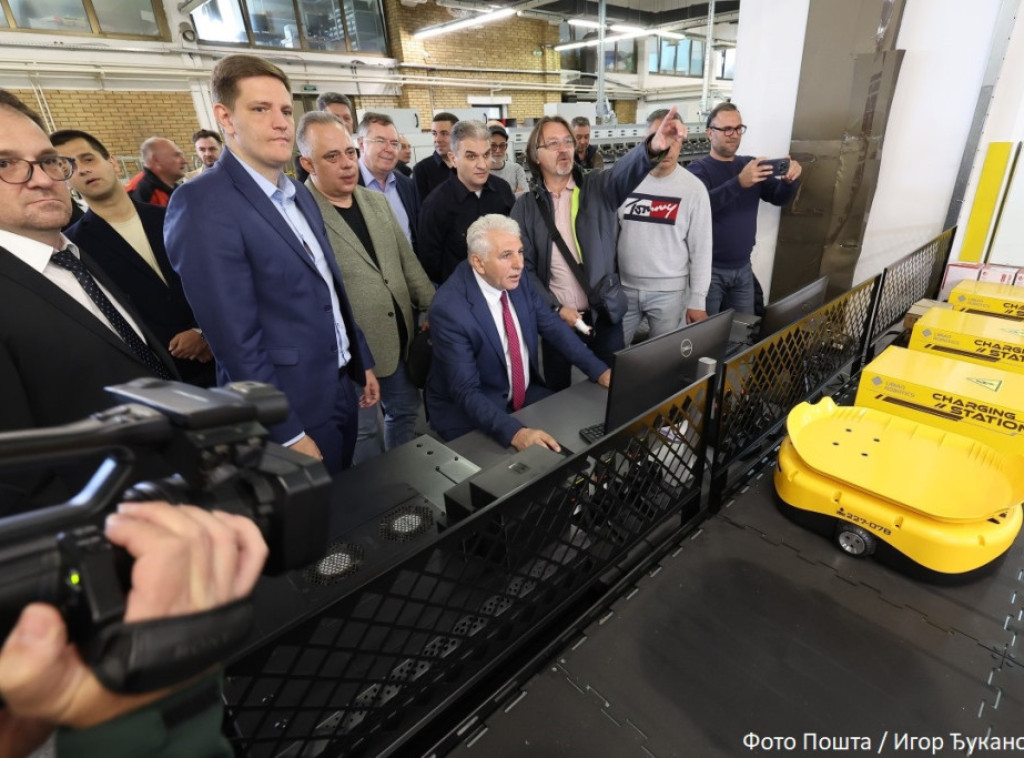 U poštanskom centru u Nišu startovali roboti za sortiranje pošiljaka