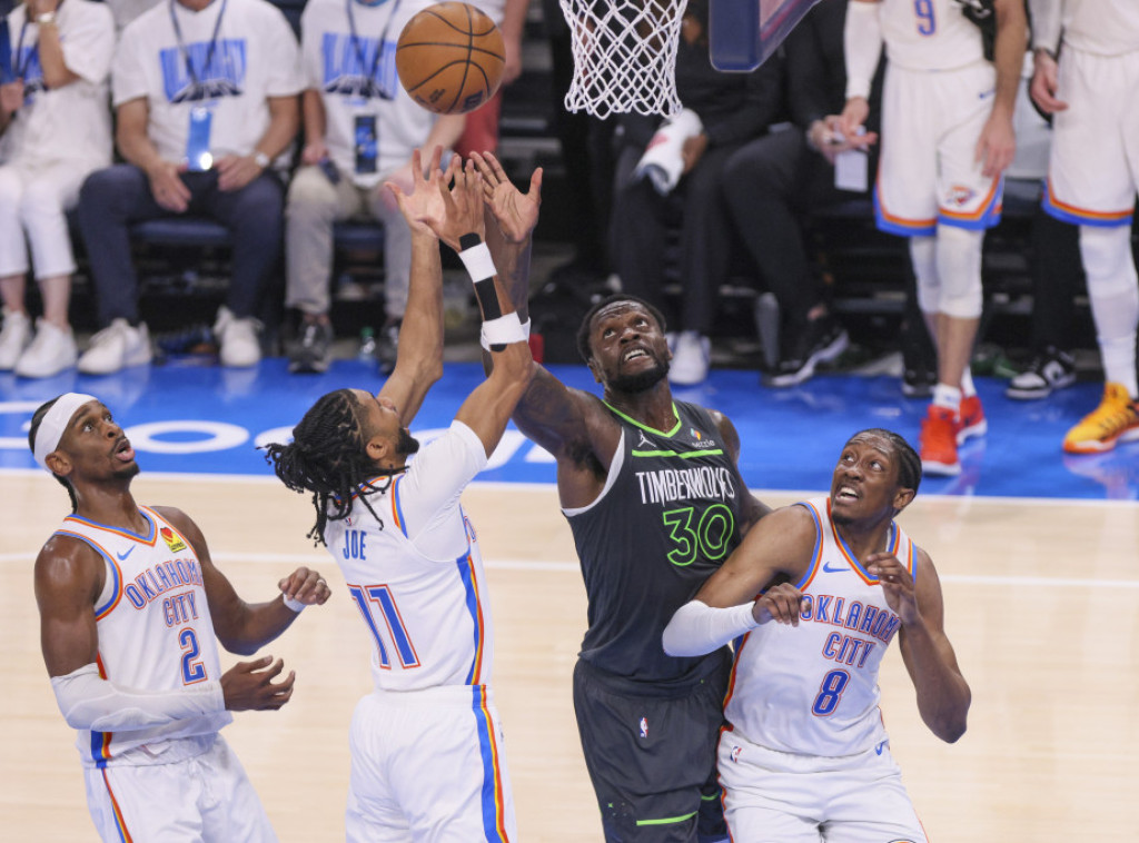Košarkaši Oklahome pobedili Minesotu i poveli 1:0 u finalu plej-ofa Zapada