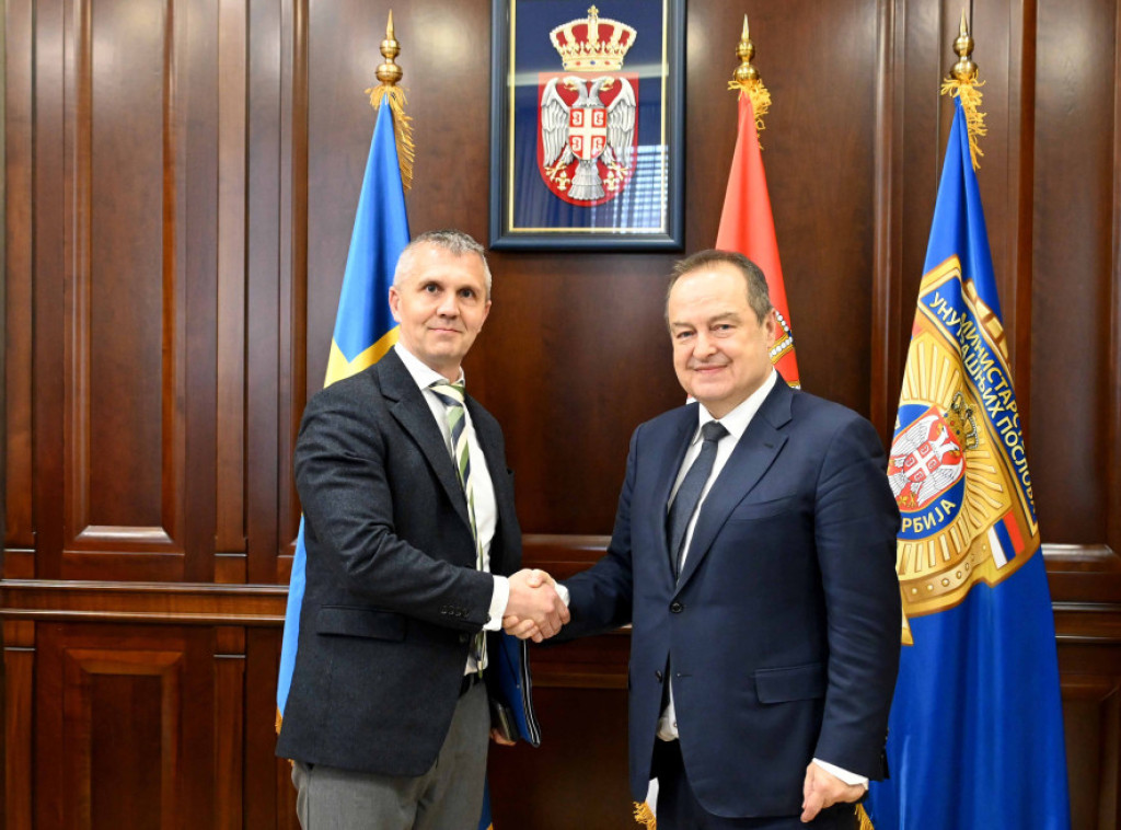 Dacic meets with state secretary at Swedish ministry of justice