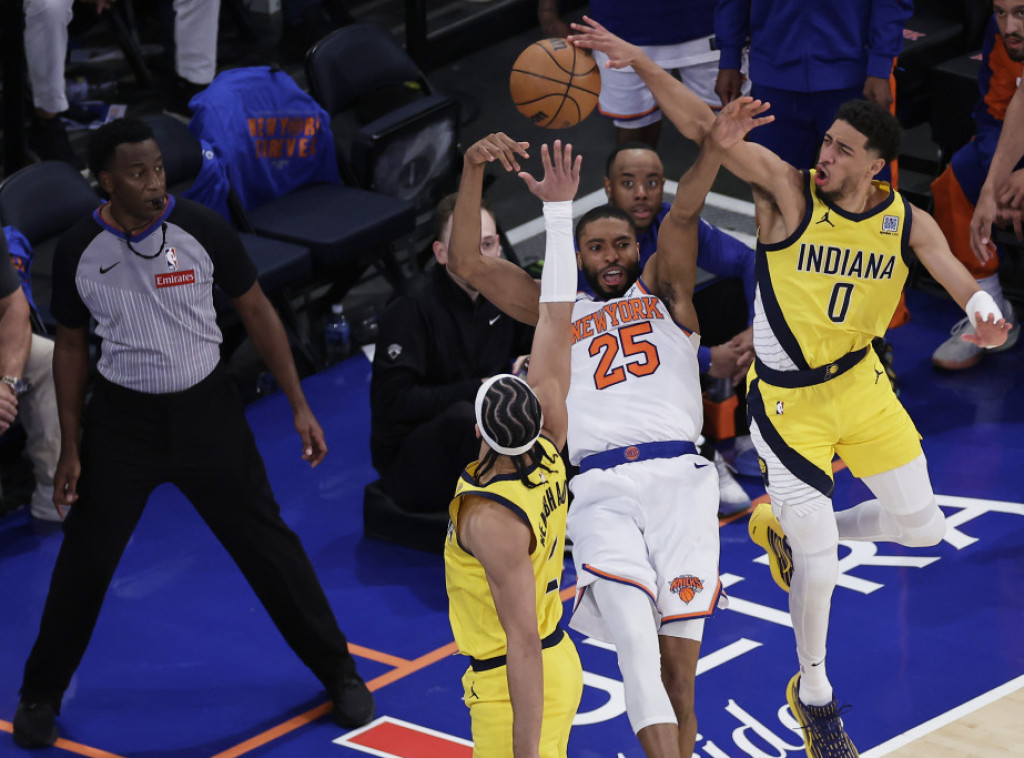 Košarkaši Indijane pobedili u Njujorku posle produžetka za 1:0 u seriji