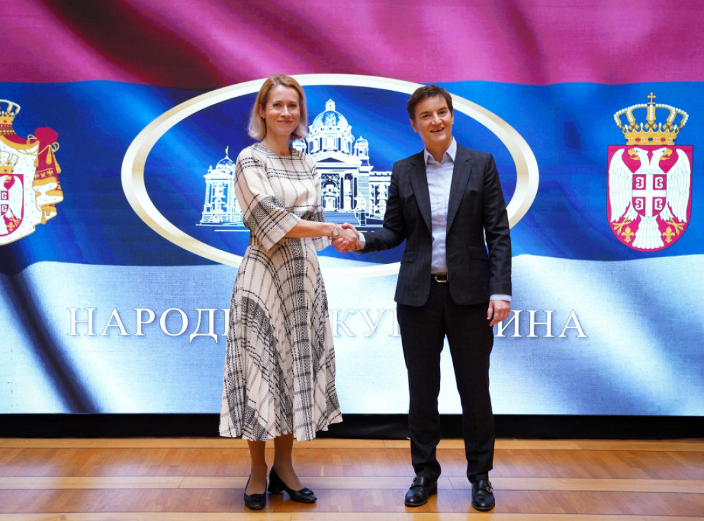 Brnabic, Kallas discuss Serbia's EU path, implementation of reforms