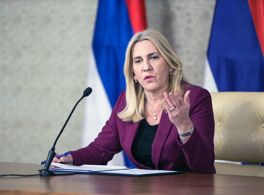 Željka Cvijanović: Šta god ko pričao, Srbija je najvažniji i najprirodniji oslonac za Srpsku