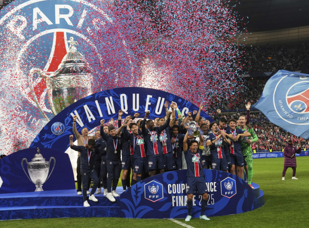 Fudbaleri Pari Sen Žermena deklasirali Rems i 16. put osvojili Kup Francuske