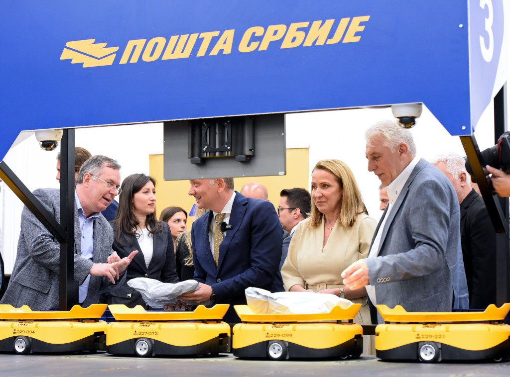 U poštansko-logističkom centru u Kragujevcu pušten u rad robotizovan sistem