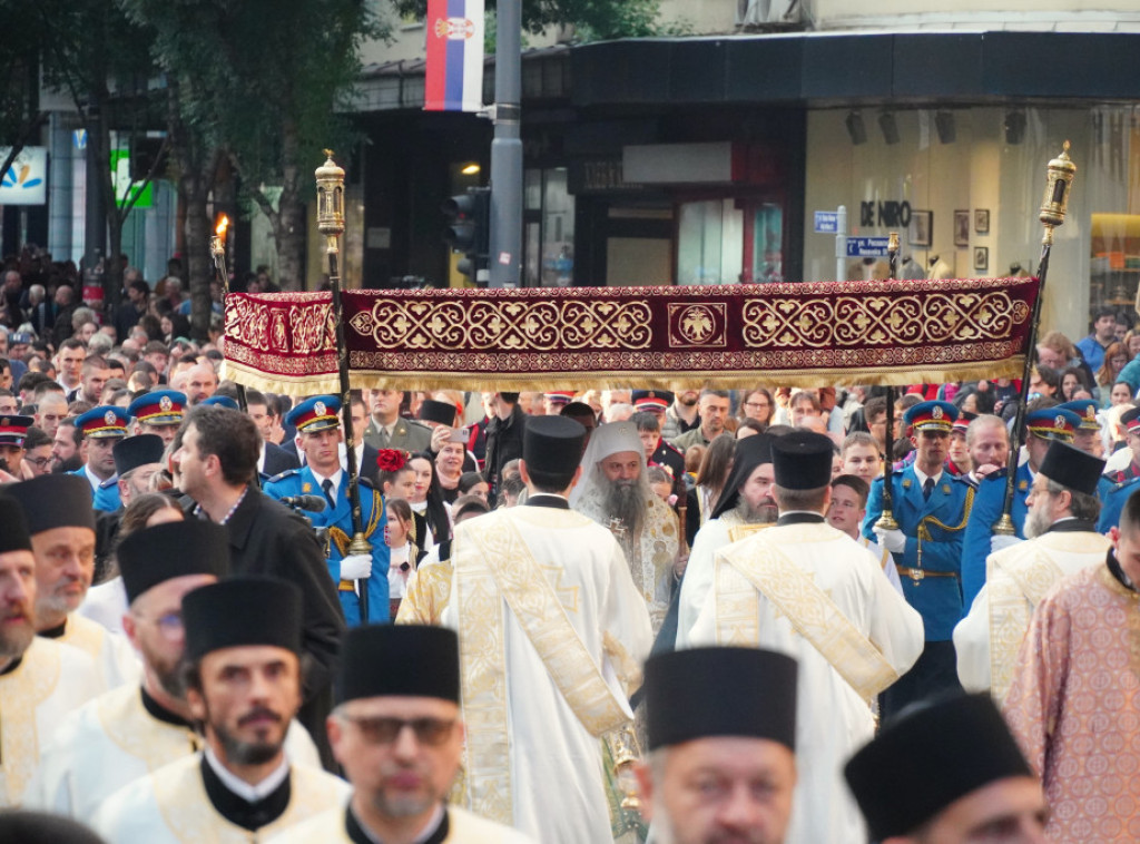 Spasovdanska litija stigla do Slavije gde je održana molitva