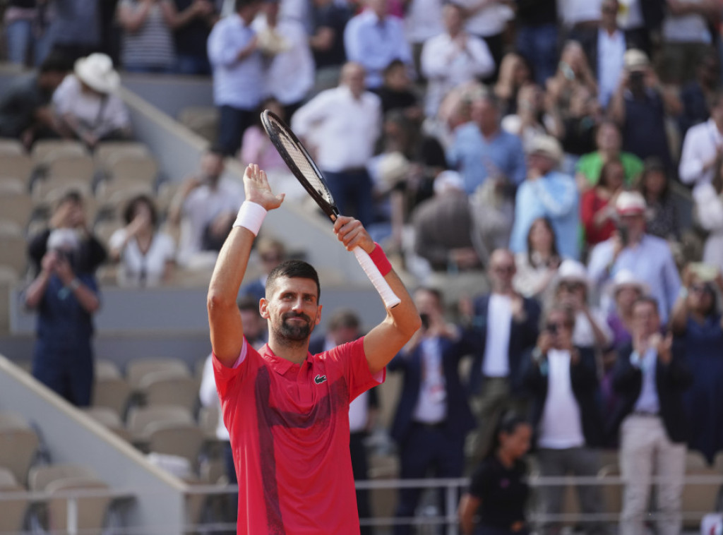 Đoković igra sutra od 20.15 časova protiv Zvereva u četvrtfinalu Rolan Garosa