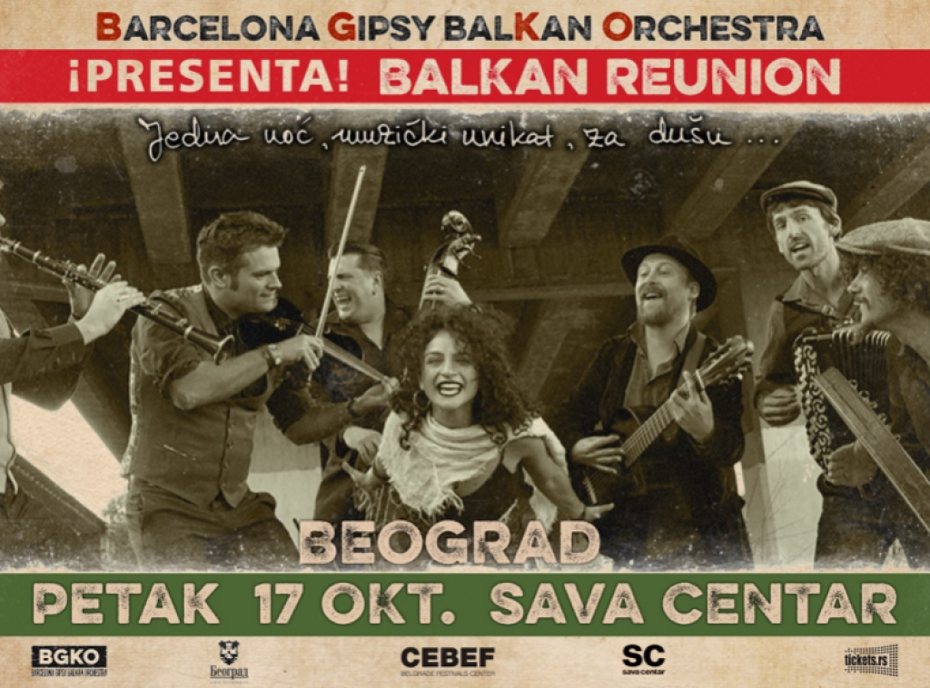 Barselona džipsi Balkan orkestra nastupio u Sava centru