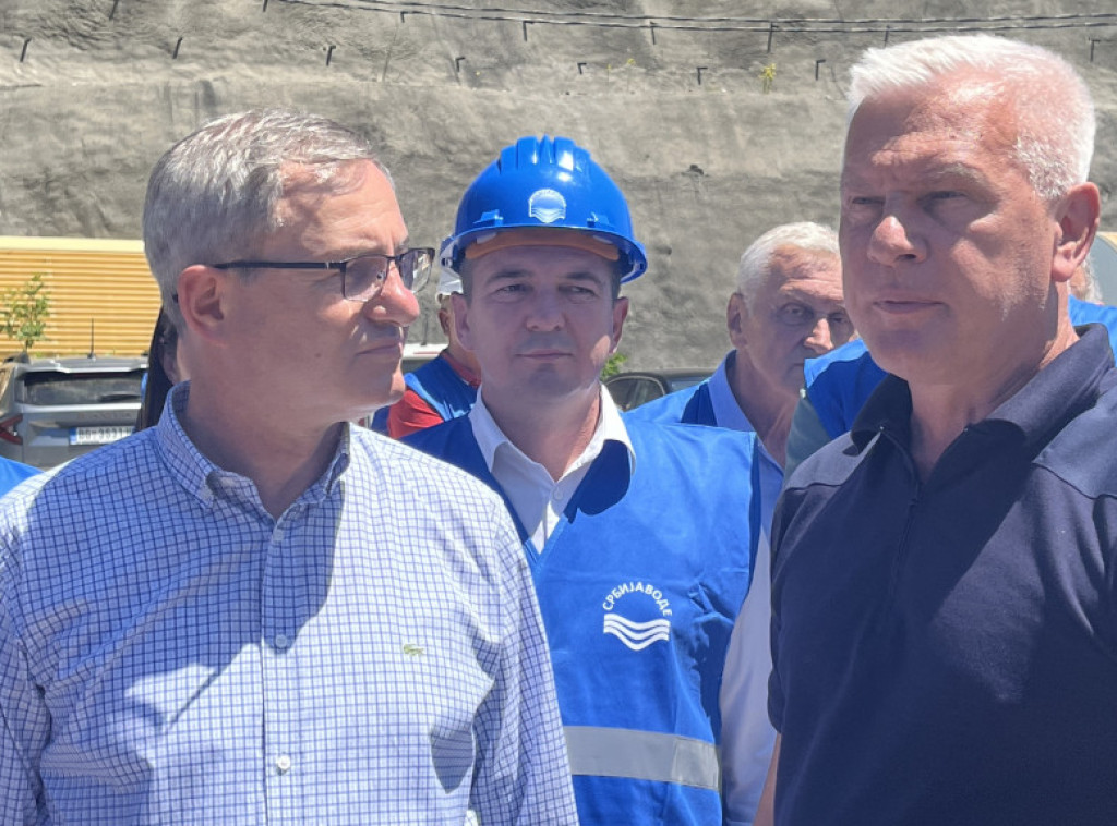 Arilje: Ministar Glamočić obišao radove na izgradnji brane Svračkovo
