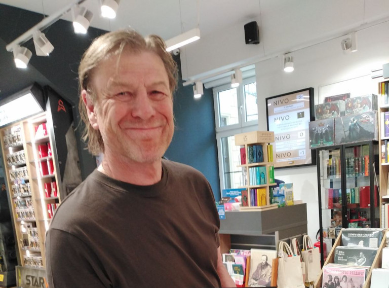 Britanski glumac Šon Bin posetio "Noć knjige" u Beogradu