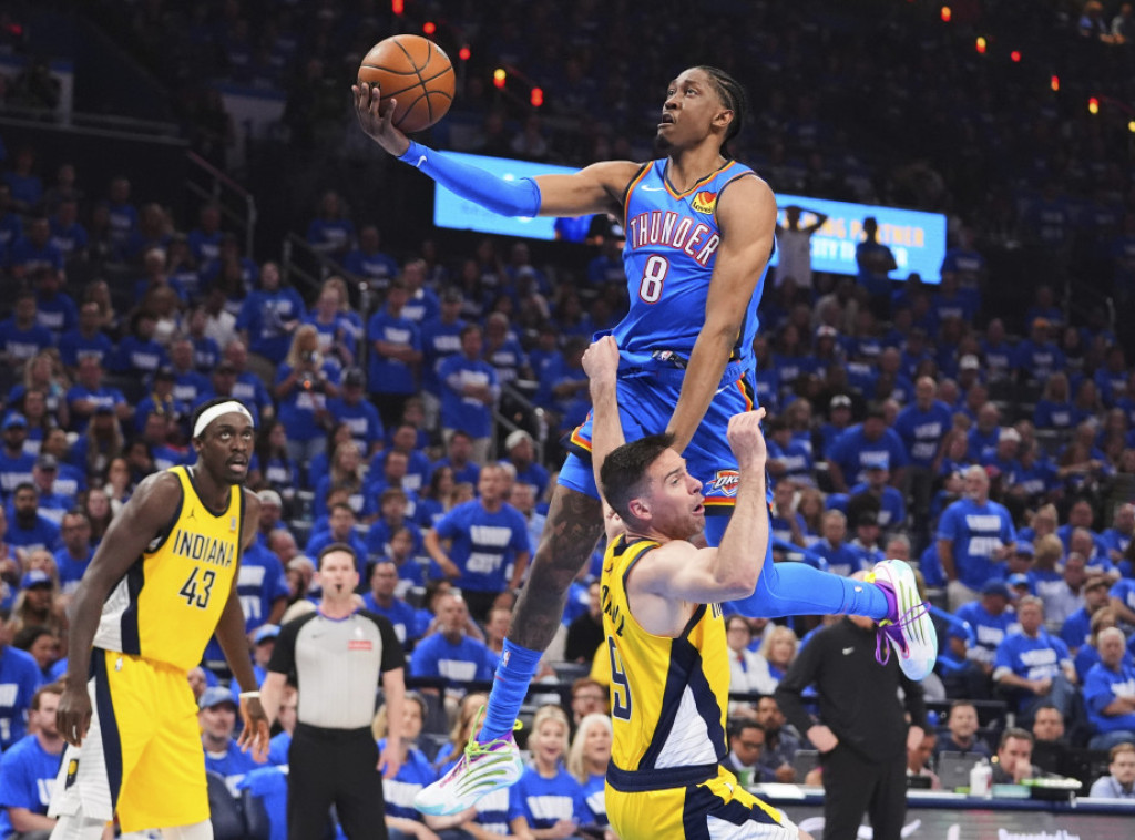 Pobeda Oklahome nad Indijanom u drugom meču finala NBA lige