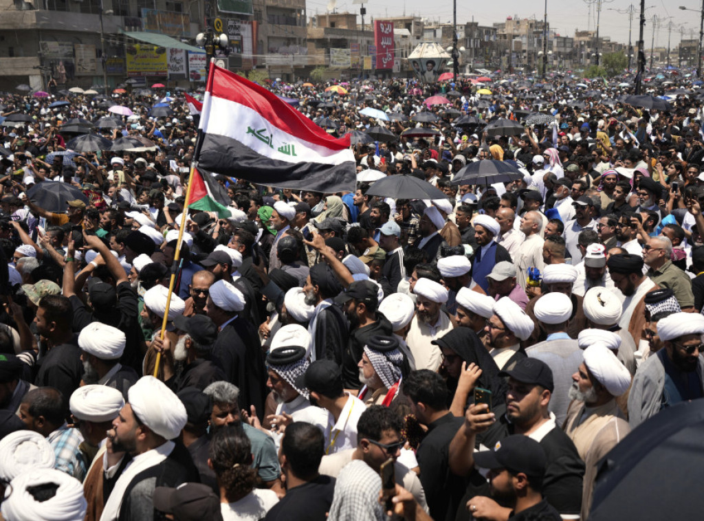 Hiljade ljudi protestovale u Iraku zbog izraelsko-iranskog sukoba