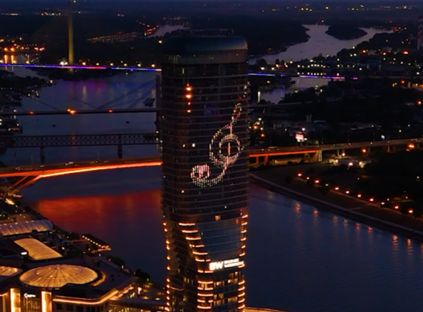 Kula Beograd zasijala u čast Svetskog dana muzike