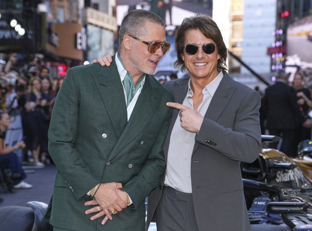 Bred Pit i Tom Kruz prisustvovali premijeri filma ''F1'' u Londonu