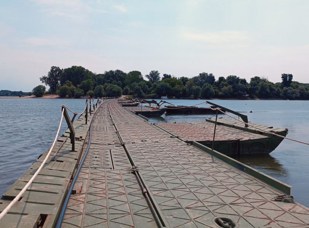 Ministarstvo odbrane: Pontonski most je bio pravilno postavljen i bezbedan za upotrebu