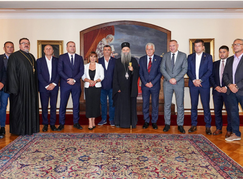 Patrijarh Porfirije sa članovima Odbora o obeležavanju godišnjice stradanja Srba