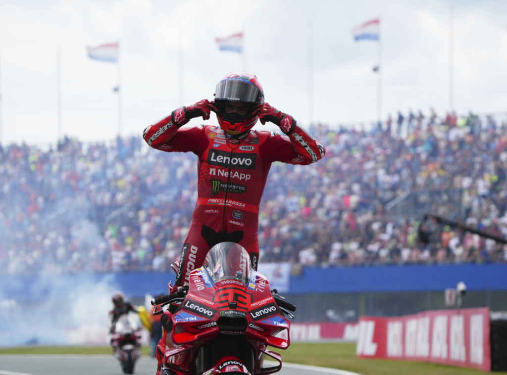 Moto GP: Vozač Dukatija Mark Markez pobedio na trci za Veliku nagradu Holandije