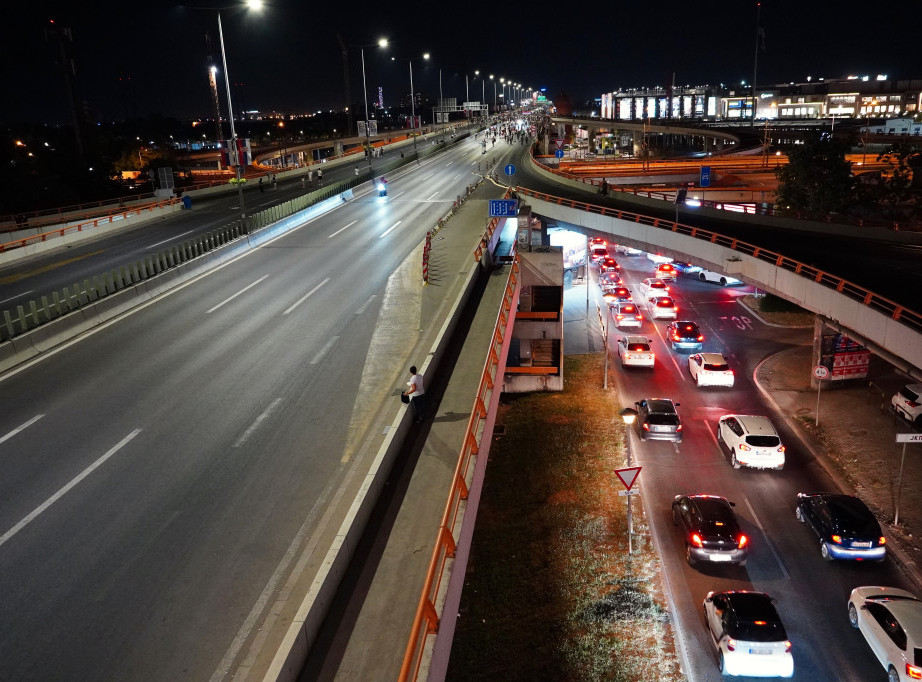 Putevi Srbije: Saobraćaj obustavljen na moto-putu od petlje Mostar do Sava Centra