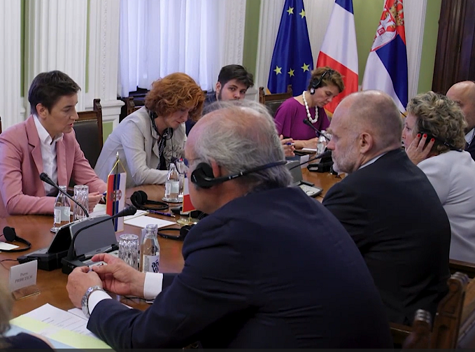 Brnabic receives French parliamentary delegation