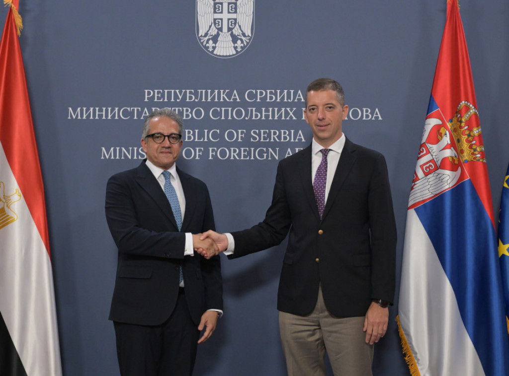 Djuric meets with Egyptian candidate for UNESCO director-general