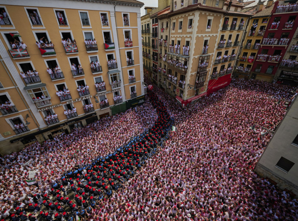 Pro-Palestinski aktivisti otvorili španski festival trke s bikovima
