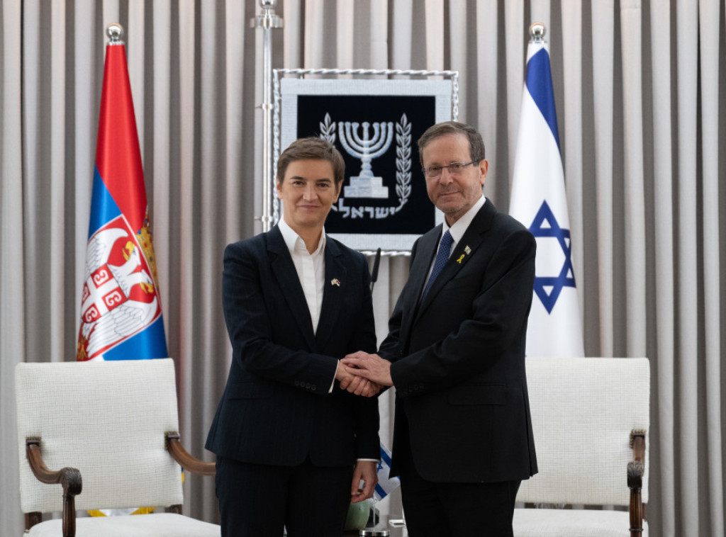 Brnabic meets with Israeli president in Jerusalem